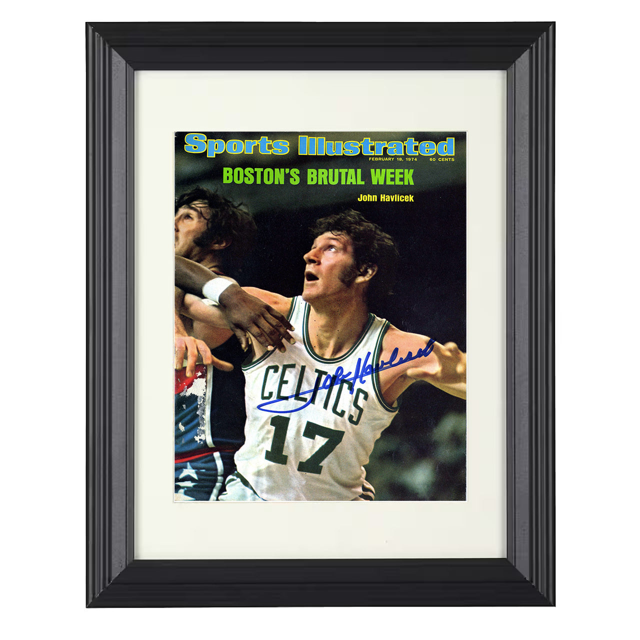 John Havlicek - Boston's Brutal Week 1974 SI 8x10 framed basketball wall art
