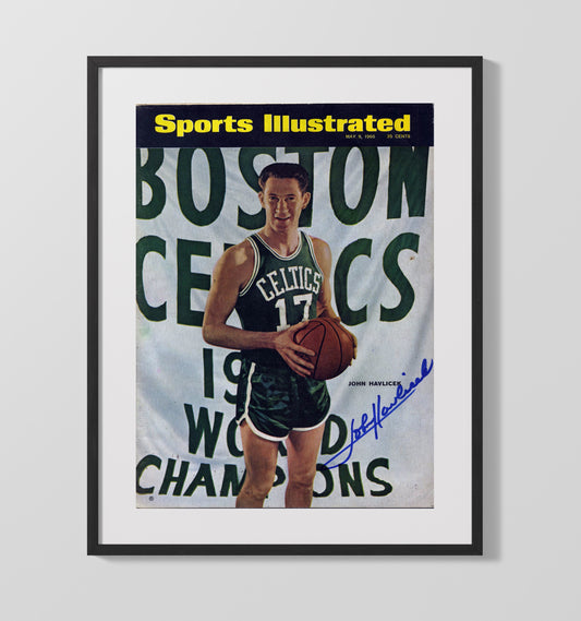 John Havlicek Celtics Championship Era Hondo Legacy basketball print - 16x20 Gallery Frame wall art