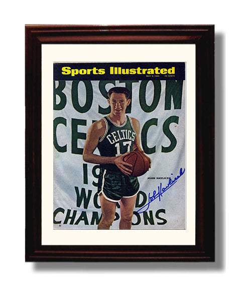John Havlicek Celtics Championship Era Hondo Legacy Basketball Wall Art 8x10 Beveled Frame basketball wall art print