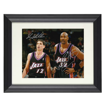 John Stockton Karl Malone Jazz Pick and Roll Legends Basketball Wall Art 16x20 Unframed Print basketball wall art print