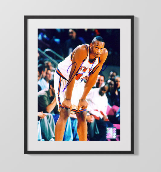 John Wallace New York Courtside Grit Stance basketball print - 16x20 Gallery Frame wall art