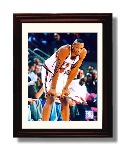 John Wallace New York Courtside Grit Stance Basketball Wall Art 8x10 Beveled Frame basketball wall art print