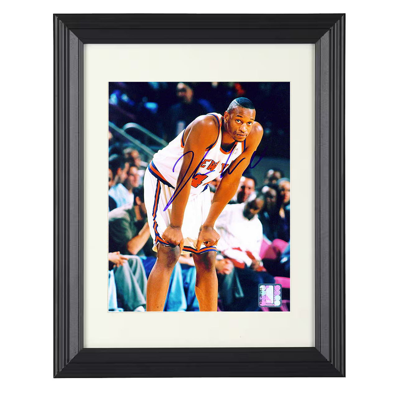 John Wallace - New York Courtside Grit Stance 8x10 framed basketball wall art