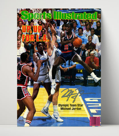 Michael Jordan – Olympic Team Star Rising 1984 SI - Basketball Wall Art