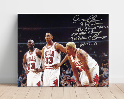 Jordan, Pippen & Rodman – Bulls Trio - Basketball Wall Art