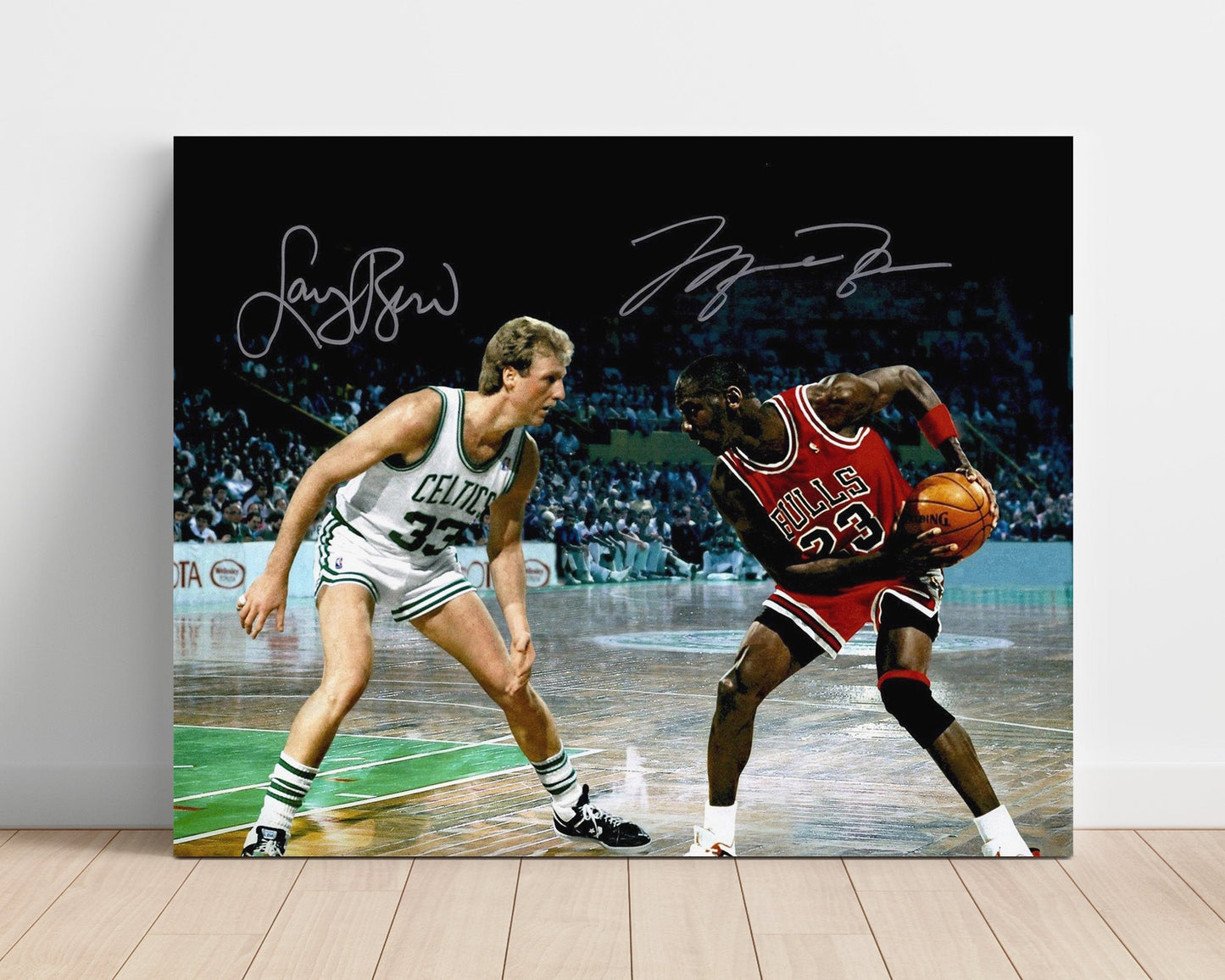 Michael Jordan vs Larry Bird – 1980s Classic Duel - Basketball Wall Art