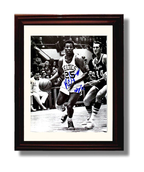 KC Jones Celtics No 25 Classic Game Action Basketball Wall Art 8x10 Beveled Frame basketball wall art print
