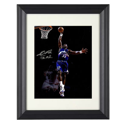 Karl Malone Utah Mailman Rim Hammer Spotlight Basketball Wall Art 16x20 Unframed Print basketball wall art print