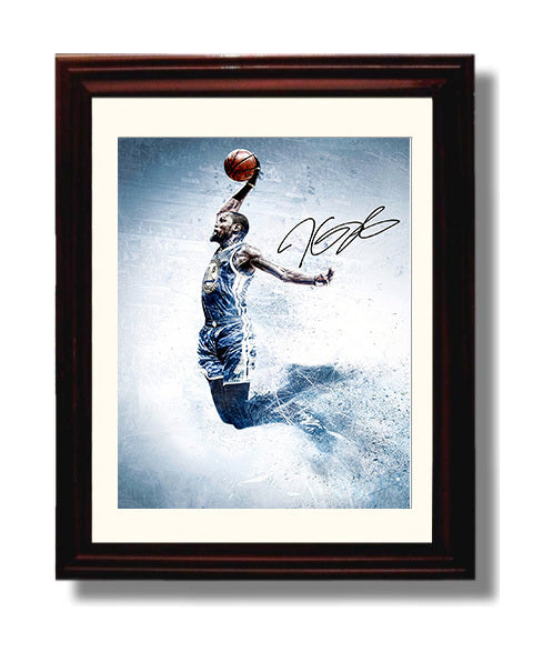 Kevin Durant Warriors Skyline Apex Flight Basketball Wall Art 8x10 Beveled Frame basketball wall art print