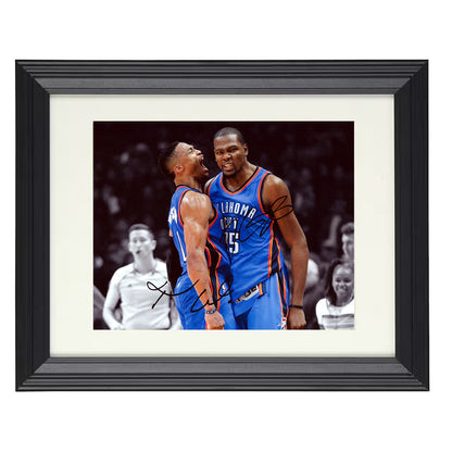 Kevin Durant Russell Westbrook Thunder Dynamic Duo Basketball Wall Art 16x20 Unframed Print basketball wall art print