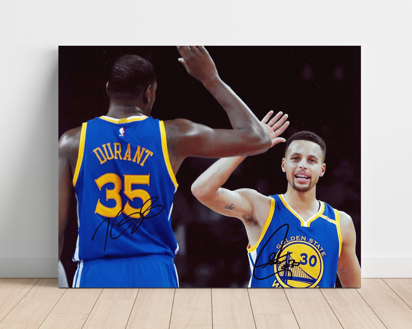 Kevin Durant and Stephen Curry – Warriors Championship Duo - Basketball Wall Art