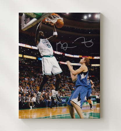 Kevin Garnett Boston Paint Authority Power Finish Basketball Wall Art 20x24 Canvas basketball wall art print