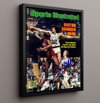 Kevin McHale Boston Bounces Back Power Forward SI Cover May 1981 Basketball Wall Art 16x20 Framed Canvas basketball wall art print