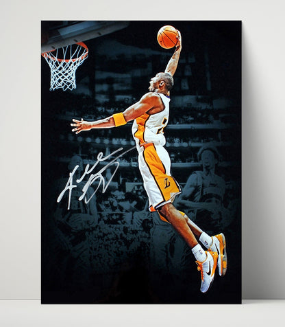 Kobe Bryant – Lakers Baseline Mamba Takeoff - Basketball Wall Art