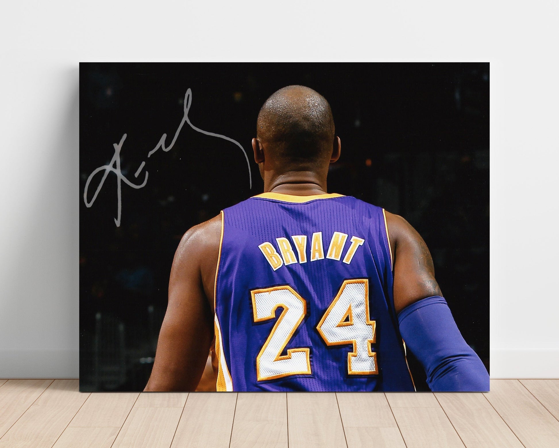 Kobe Bryant Lakers No 24 Legacy Back View basketball print - 16x20 Unframed Print wall art