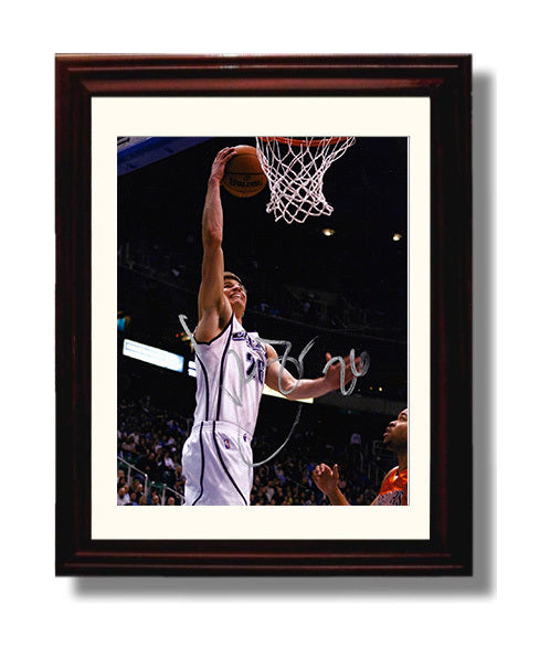 Kyle Korver Utah Corner Sniper Rim Finish Basketball Wall Art 8x10 Beveled Frame basketball wall art print