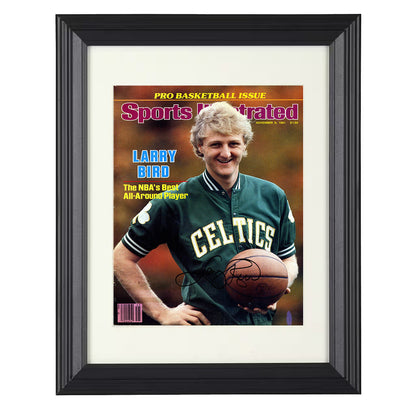 Larry Bird 1981 SI Cover Boston Basketball All Around Force Basketball Wall Art 16x20 Unframed Print basketball wall art print