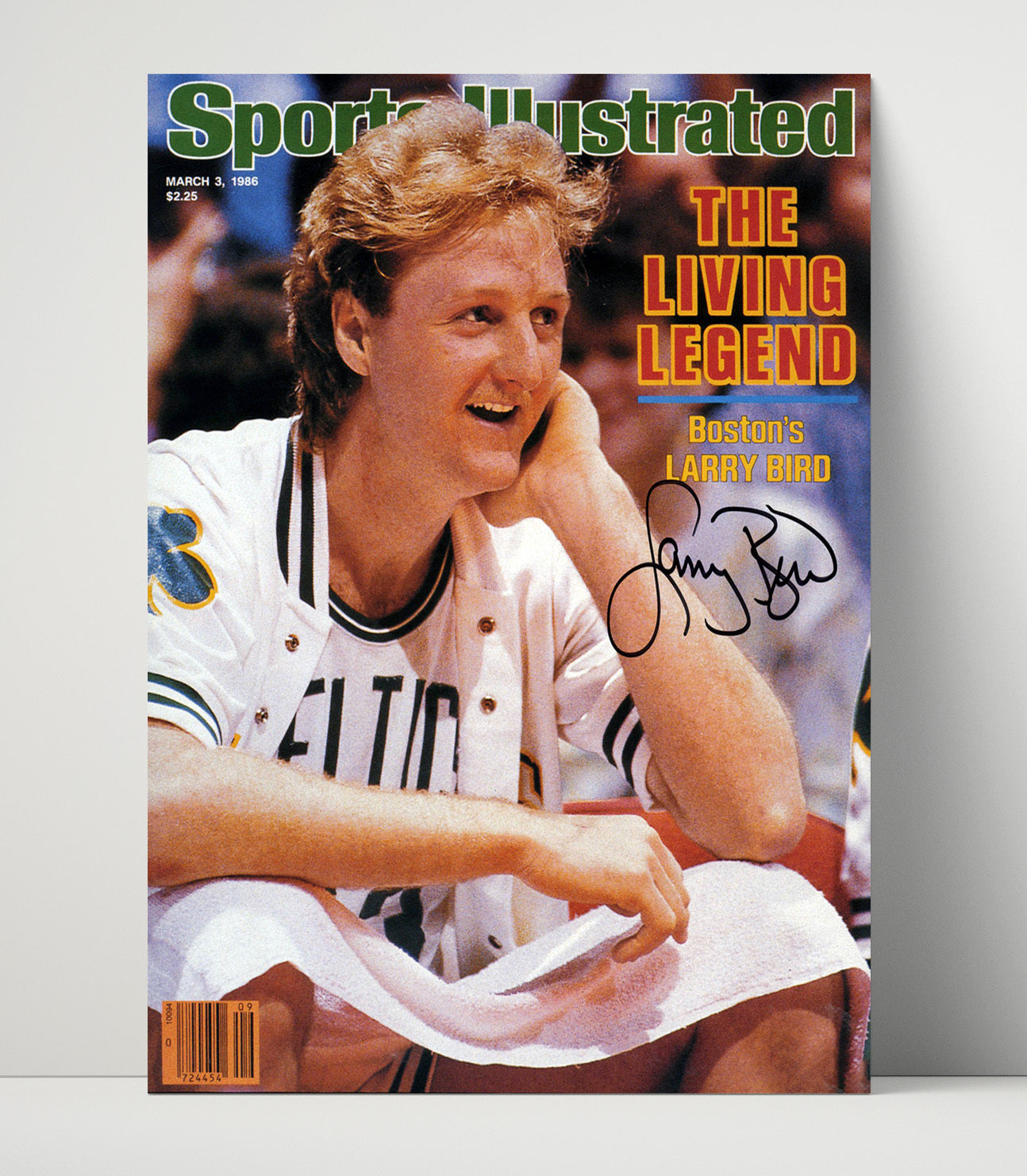Larry Bird 1986 SI Cover Boston Living Legend Basketball Wall Art 16x20 Unframed Print basketball wall art print