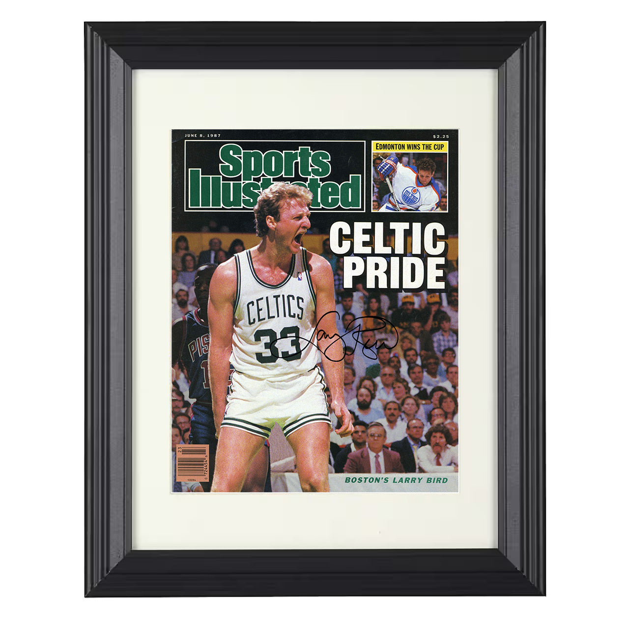 Larry Bird - Boston Basketball Celtic Pride 1987 SI 8x10 framed basketball wall art