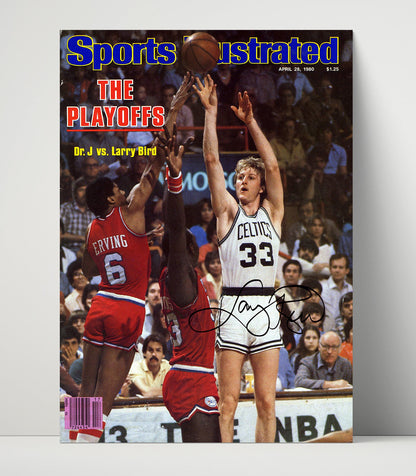 Larry Bird – Playoff Duel vs Julius Erving 1980 SI - Basketball Wall Art