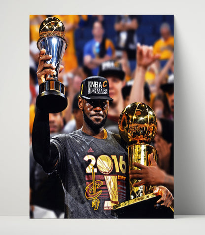 LeBron James – Cleveland Championship 2016 SI - Basketball Wall Art