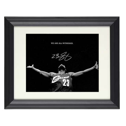 LeBron Cavaliers We Are All Witnesses Moment Basketball Wall Art 16x20 Unframed Print basketball wall art print