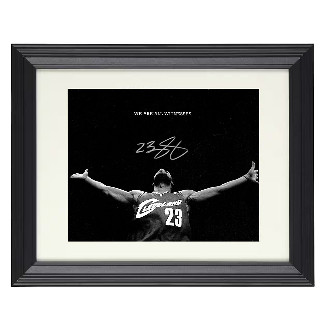 LeBron James - Cavaliers We Are All Witnesses Moment 8x10 framed basketball wall art