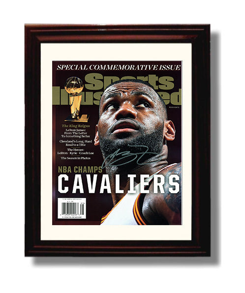 LeBron Cleveland Basketball Champion Spotlight Basketball Wall Art 8x10 Beveled Frame basketball wall art print