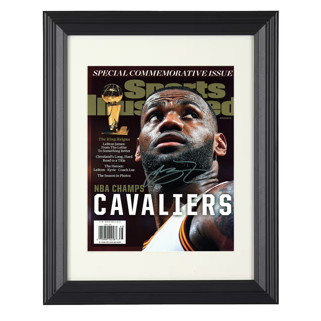 LeBron James - Cleveland Basketball Champion 8x10 framed basketball wall art