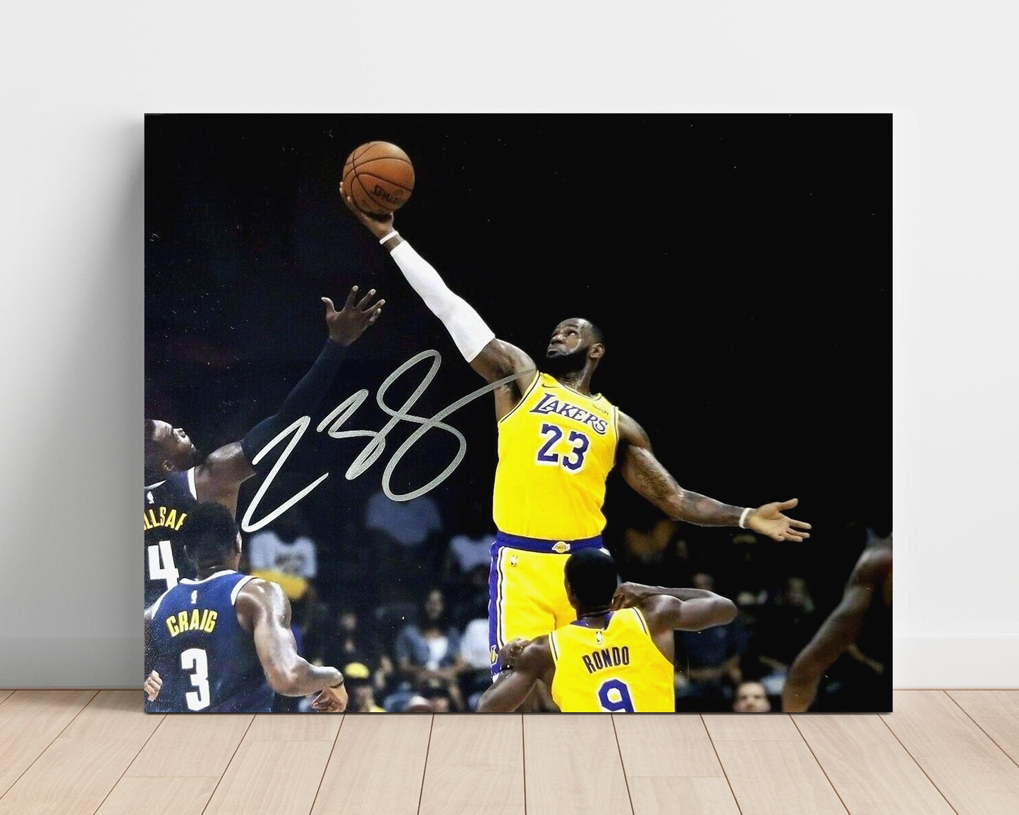 LeBron James – Lakers Opening Tip Elevation - Basketball Wall Art