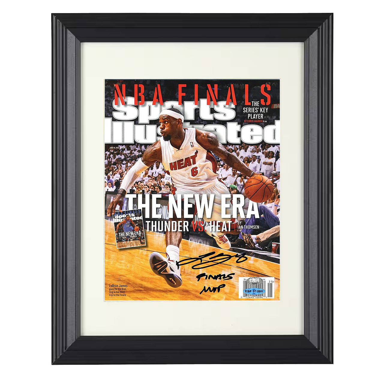 LeBron James - The New Era NBA Finals 2012 SI 8x10 framed basketball wall art