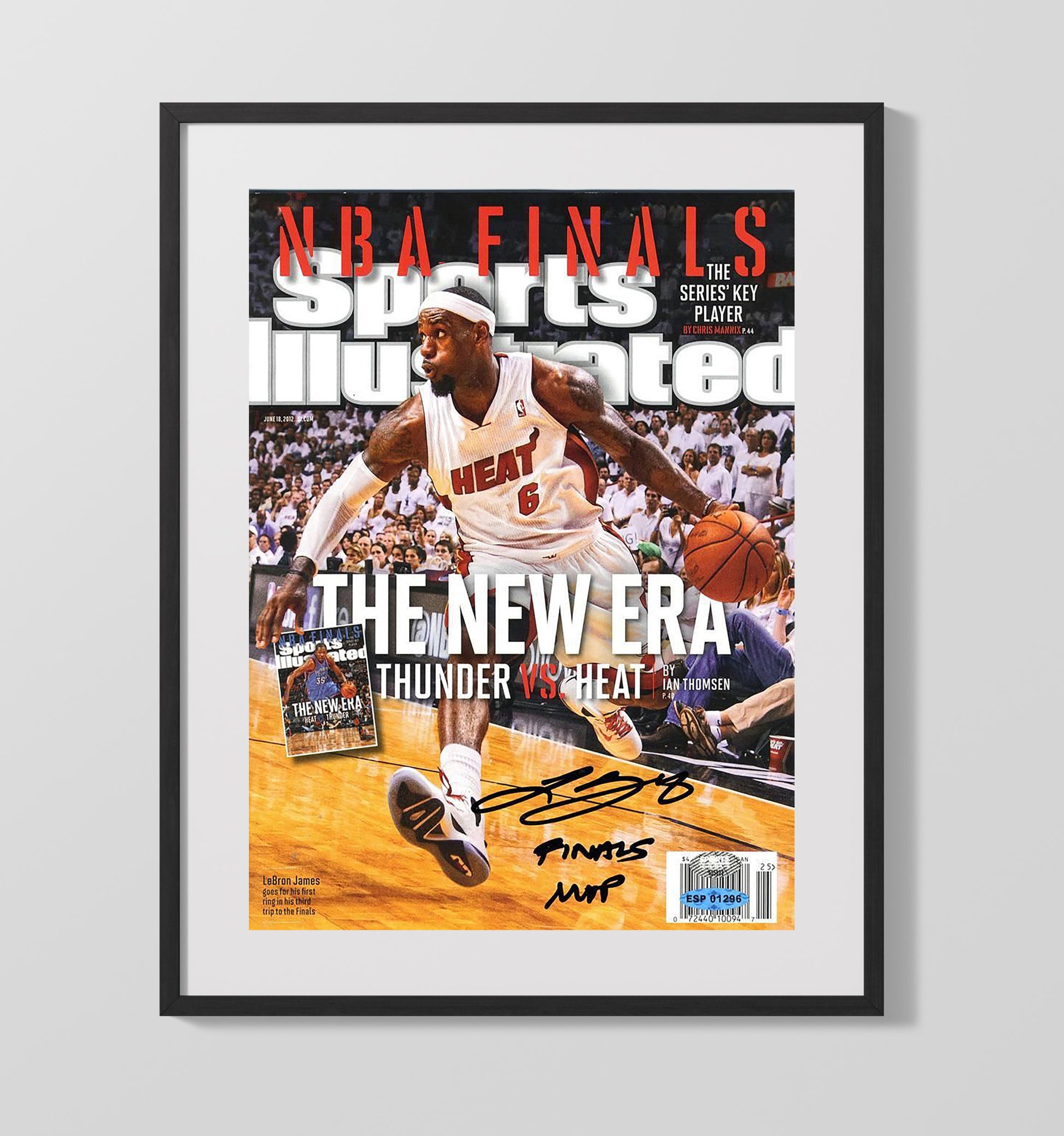 LeBron The New Era NBA Finals SI Cover June 2012 basketball print - 16x20 Gallery Frame wall art