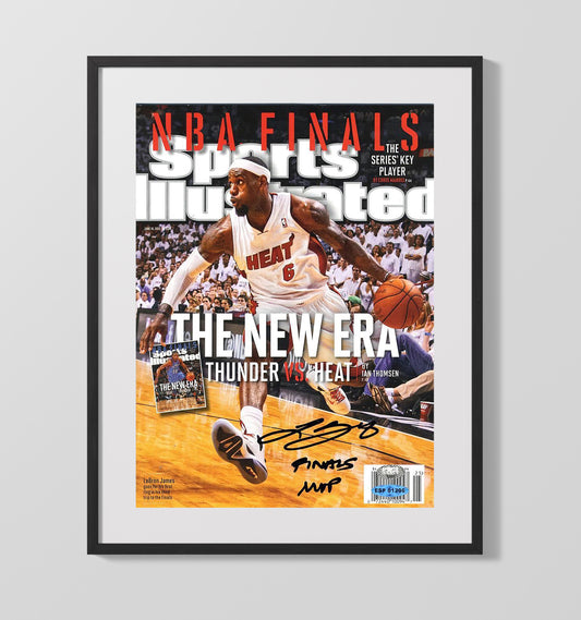 LeBron The New Era NBA Finals SI Cover June 2012 basketball print - 16x20 Gallery Frame wall art