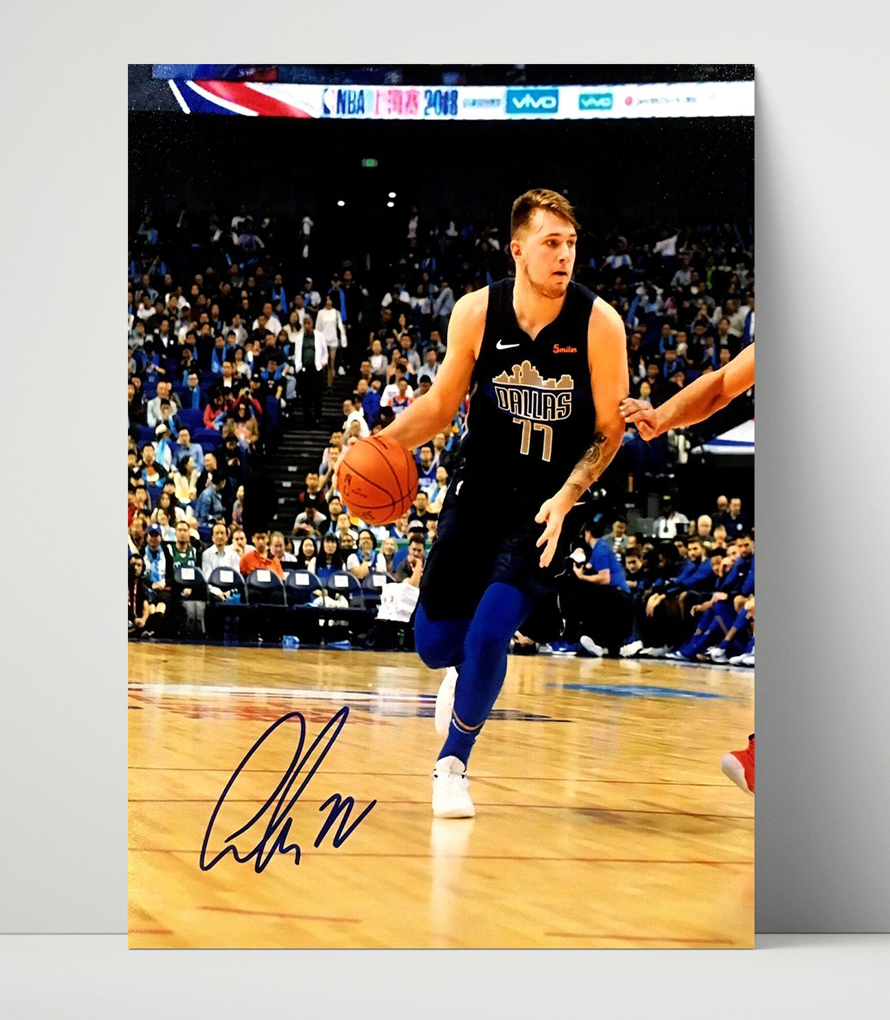Luka Doncic Dallas Basketball Driving Maverick Spotlight basketball print - 16x20 Unframed Print wall art