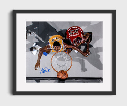 Magic Johnson Showtime Rebound Hustle Basketball Wall Art 16x20 Gallery Frame basketball wall art print