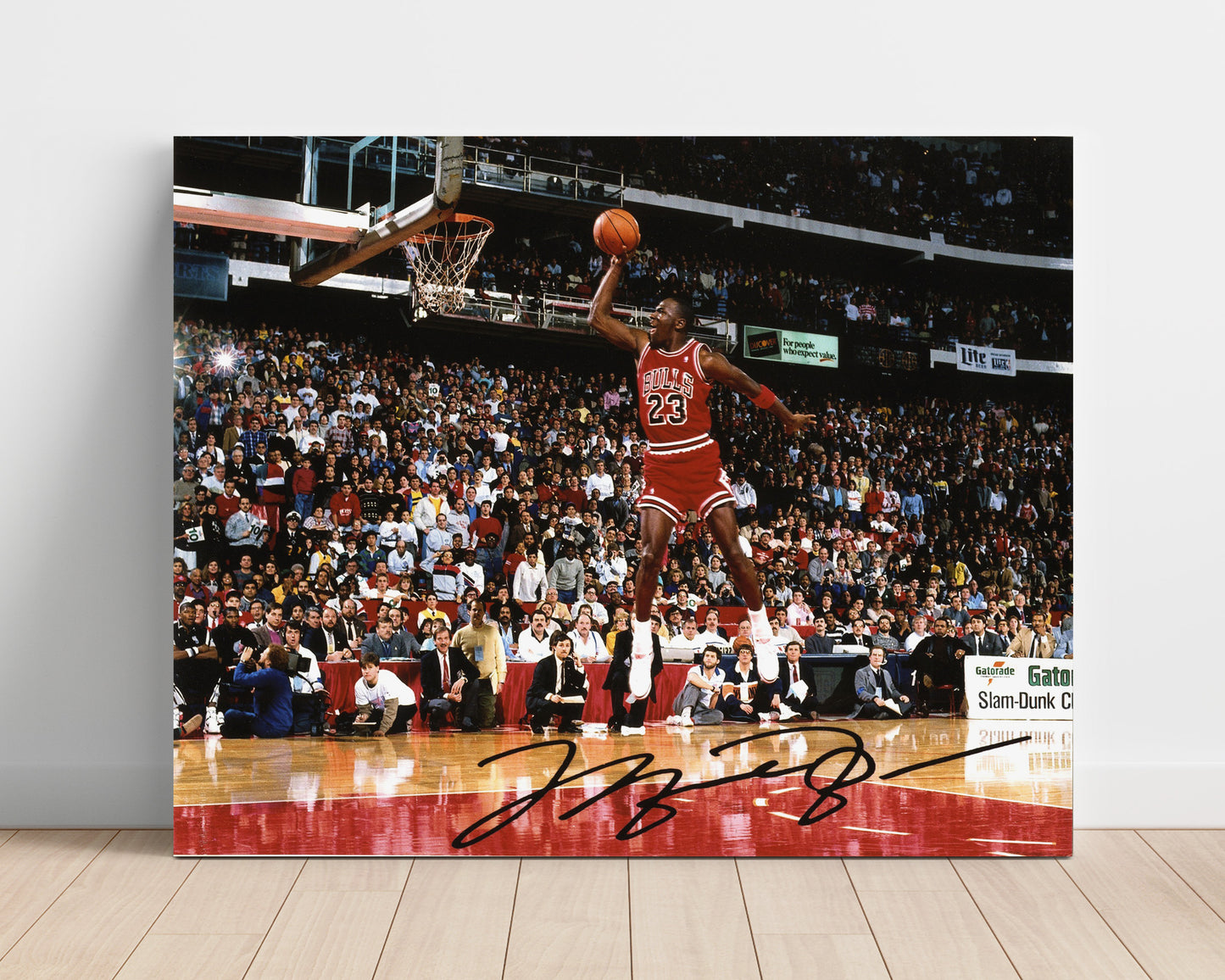 Michael Jordan Bulls Slam Dunk Classic Basketball Wall Art 16x20 Unframed Print basketball wall art print
