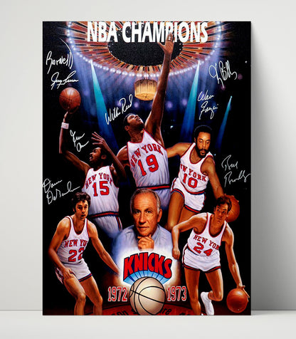 New York – 1973 Championship Legends Collage - Basketball Wall Art