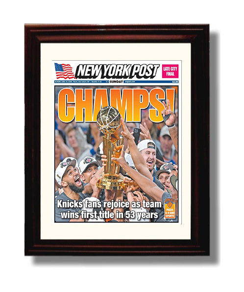 New York Basketball Championship The Wait Is Over Basketball Wall Art 8x10 Beveled Frame basketball wall art print