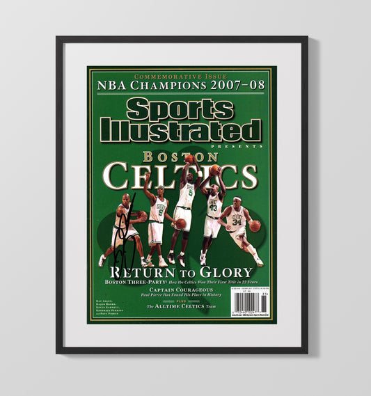 Ray Allen 2008 SI Boston Basketball Return to Glory Championship basketball print - 16x20 Gallery Frame wall art