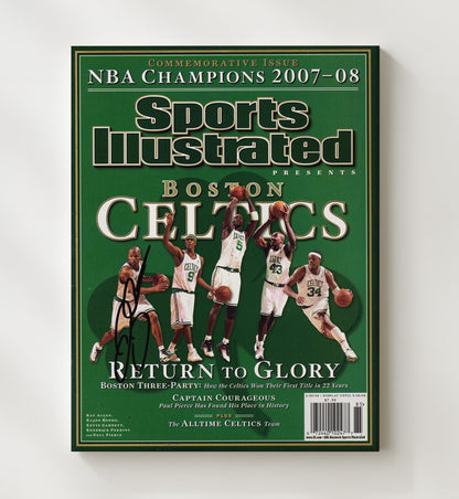 Ray Allen 2008 SI Boston Basketball Return to Glory Championship Basketball Wall Art 20x24 Canvas basketball wall art print