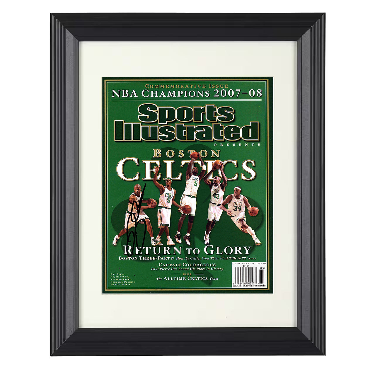 Ray Allen - Boston Basketball Return to Glory 2008 SI 8x10 framed basketball wall art