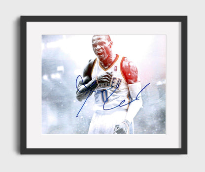 Russell Westbrook Thunder MVP Roar Basketball Wall Art 16x20 Gallery Frame basketball wall art print