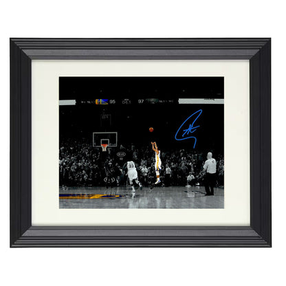 Stephen Curry Game Winning Three 4.1 Seconds Basketball Wall Art 16x20 Unframed Print basketball wall art print