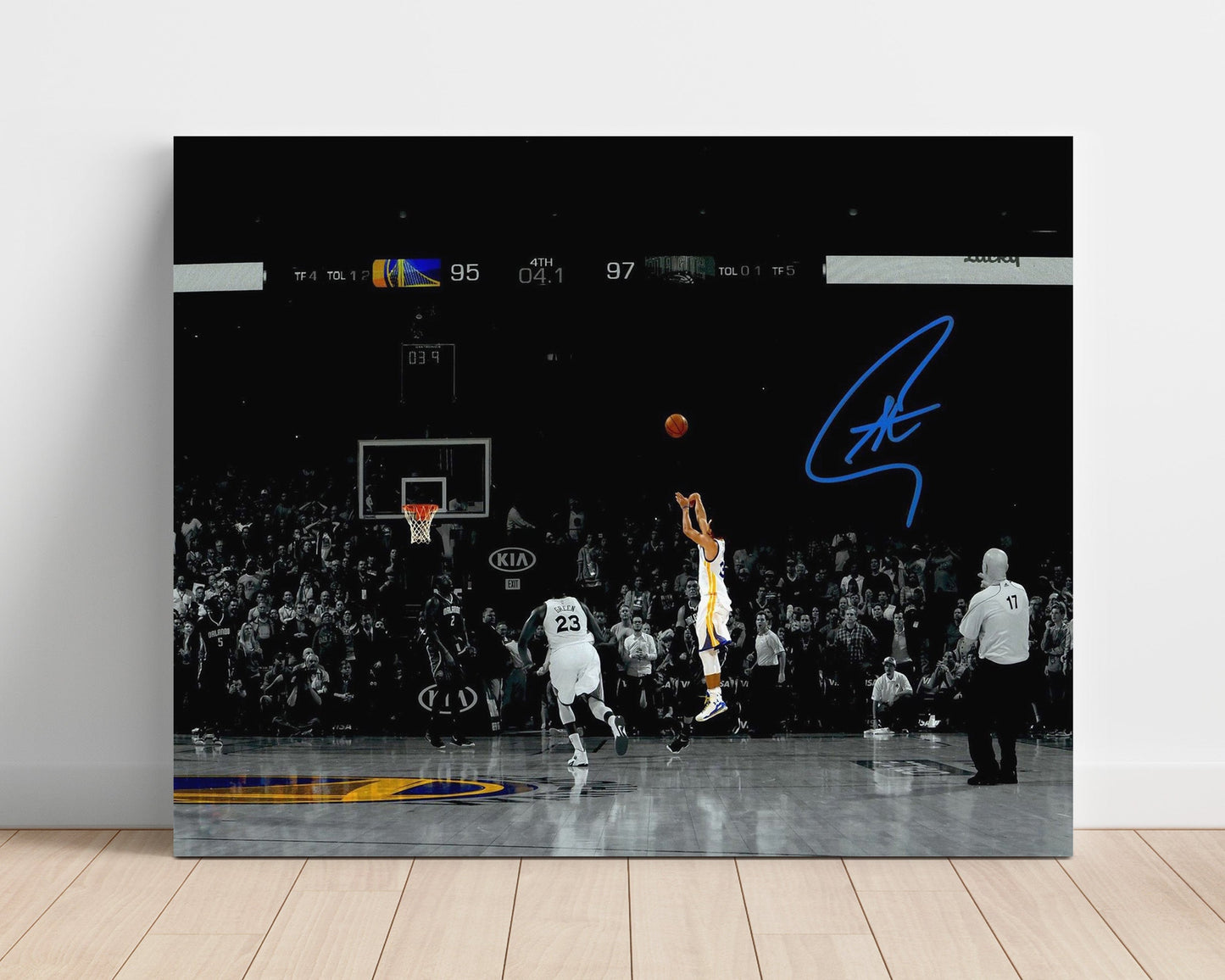 Stephen Curry – Game-Winning Three 4.1 Seconds - Basketball Wall Art