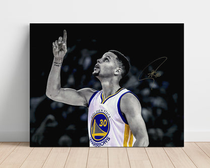 Stephen Curry – Record-Breaking Game Monochrome - Basketball Wall Art