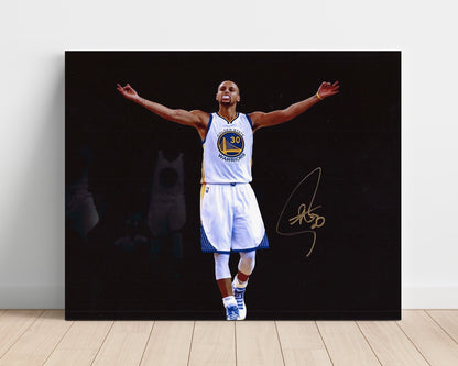 Stephen Curry – Warriors Arms Raised Celebration - Basketball Wall Art