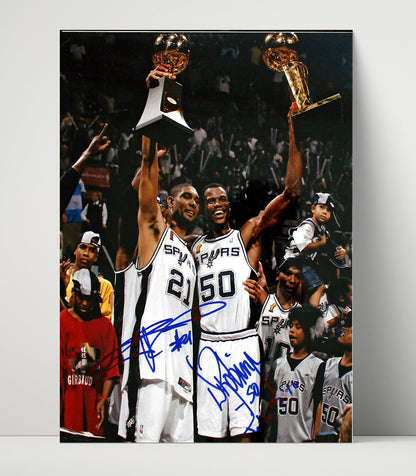 Tim Duncan and David Robinson – Twin Towers Triumph - Basketball Wall Art