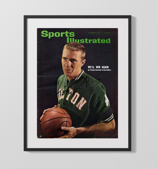 Tom Heinsohn Boston Dynasty Guard Championship Season SI Cover October 1964 basketball print - 16x20 Gallery Frame wall art