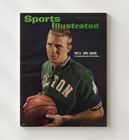 Tom Heinsohn Boston Dynasty Guard Championship Season SI Cover October 1964 Basketball Wall Art 20x24 Canvas basketball wall art print