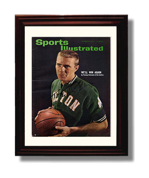 Tom Heinsohn Boston Dynasty Guard Championship Season SI Cover October 1964 Basketball Wall Art 8x10 Beveled Frame basketball wall art print